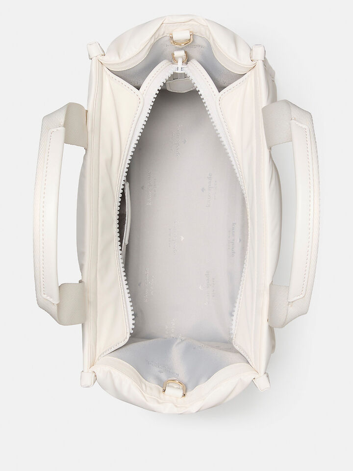 Kip Puffy Small Tote, OPTIC WHITE, hi-res image number 4