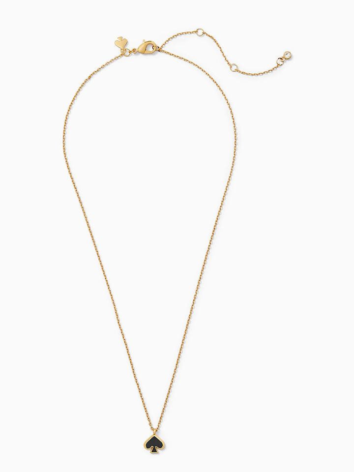 Everyday Spade Enamel Mini Pendant, black, hi-res image number 3