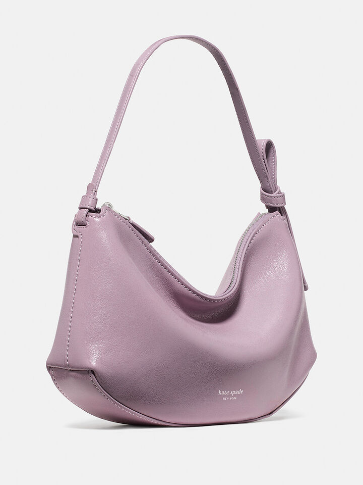 Loop Glazed Leather Shoulder Bag, MARKET PURPLE, hi-res image number 3
