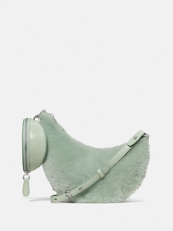 Duo Shearling Crossbody Bag