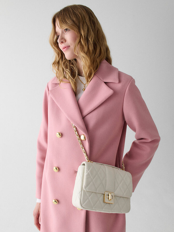 Carey Quilted Small Flap Crossbody, MERINGUE, hi-res image number 2