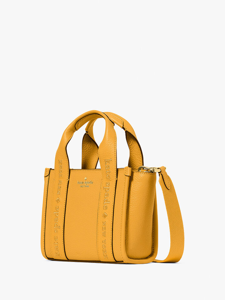 Kip Leather Mini Tote, SQUASH BLOSSOM, hi-res image number 3
