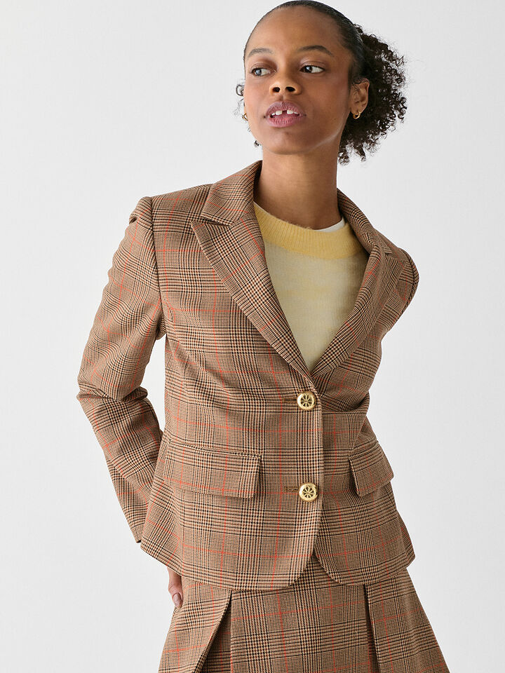 Plaid School Girl Blazer