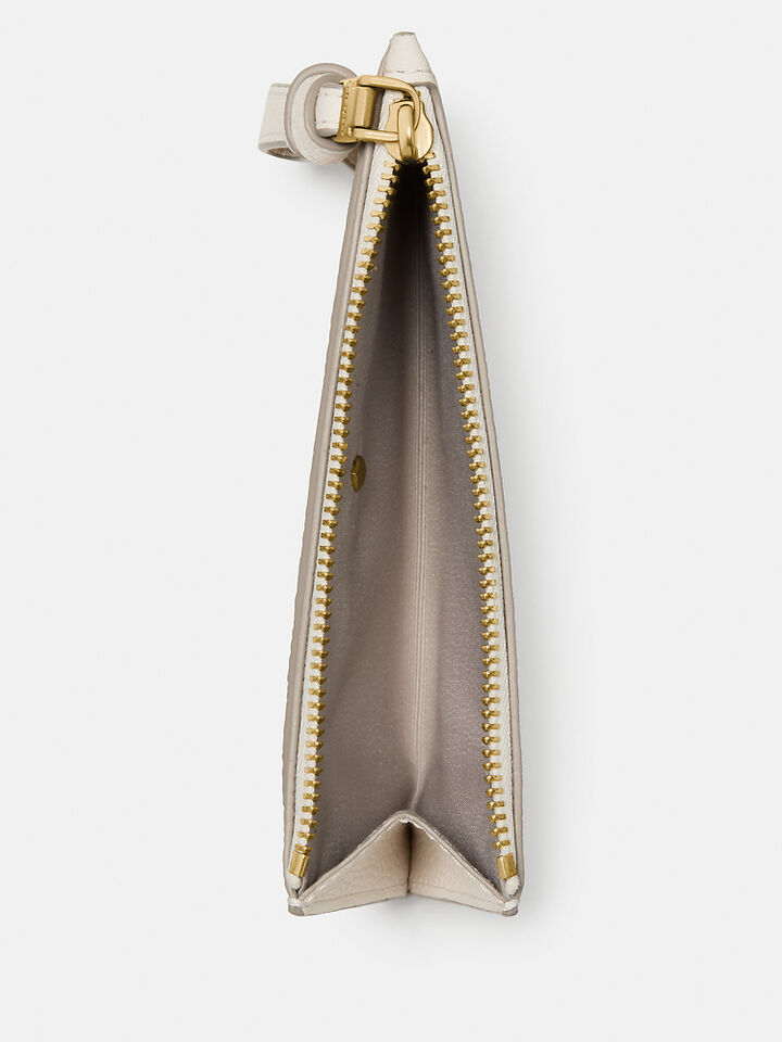 Loop East West Zip Card Case, Cashew Milk, hi-res image number 3