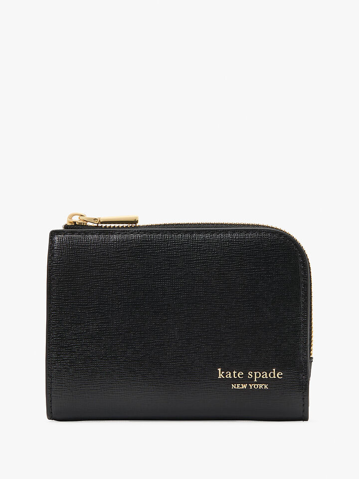 Devin Small Compact Wallet, Black, hi-res image number 1