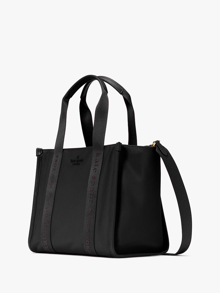 Kip Canvas Small Tote, BLACK, hi-res image number 3