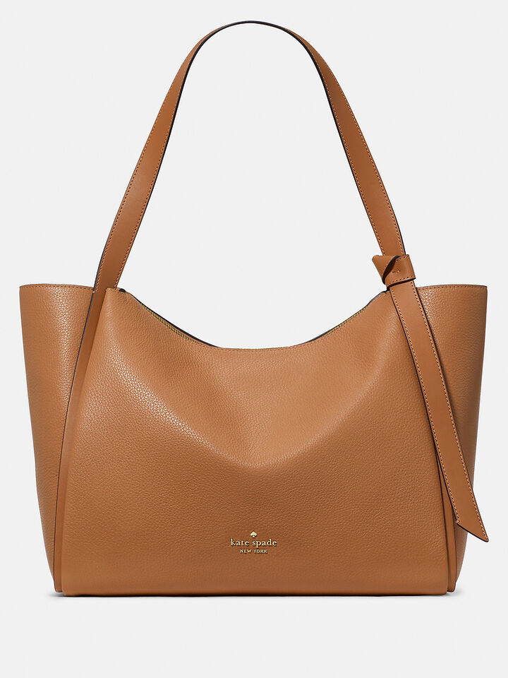 Knott Tote Bag, Medium Biscotti, hi-res image number 1