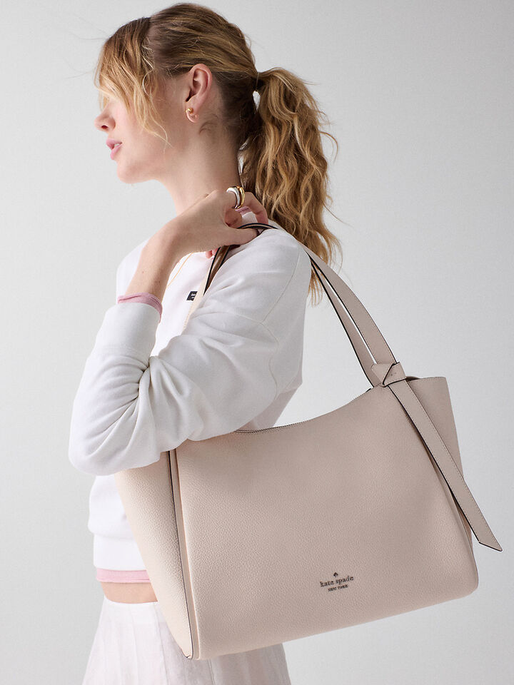 Knott Tote Bag, Milk Glass, hi-res image number 2