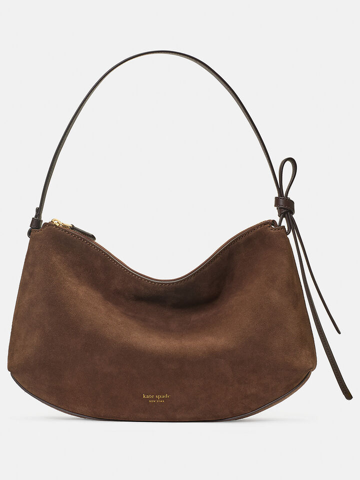Loop Suede Large Shoulder Bag
