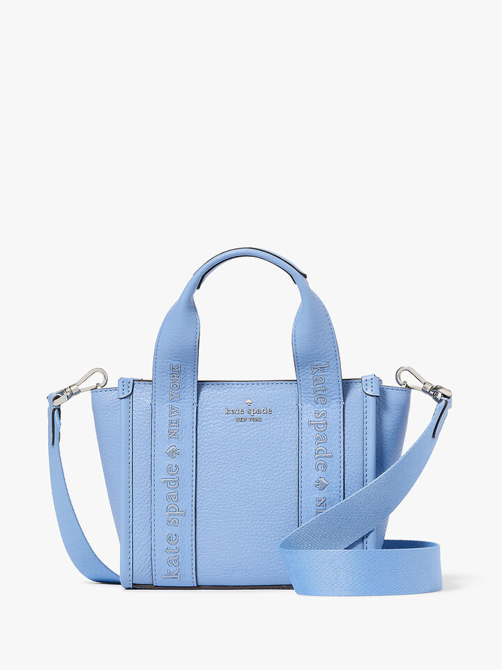 Kip Leather Mini Tote, PERIWINKLE SKY, hi-res image number 1