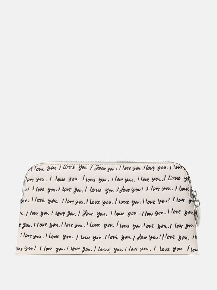 Devin I Love You Pouch, Cream Multi, hi-res image number 4