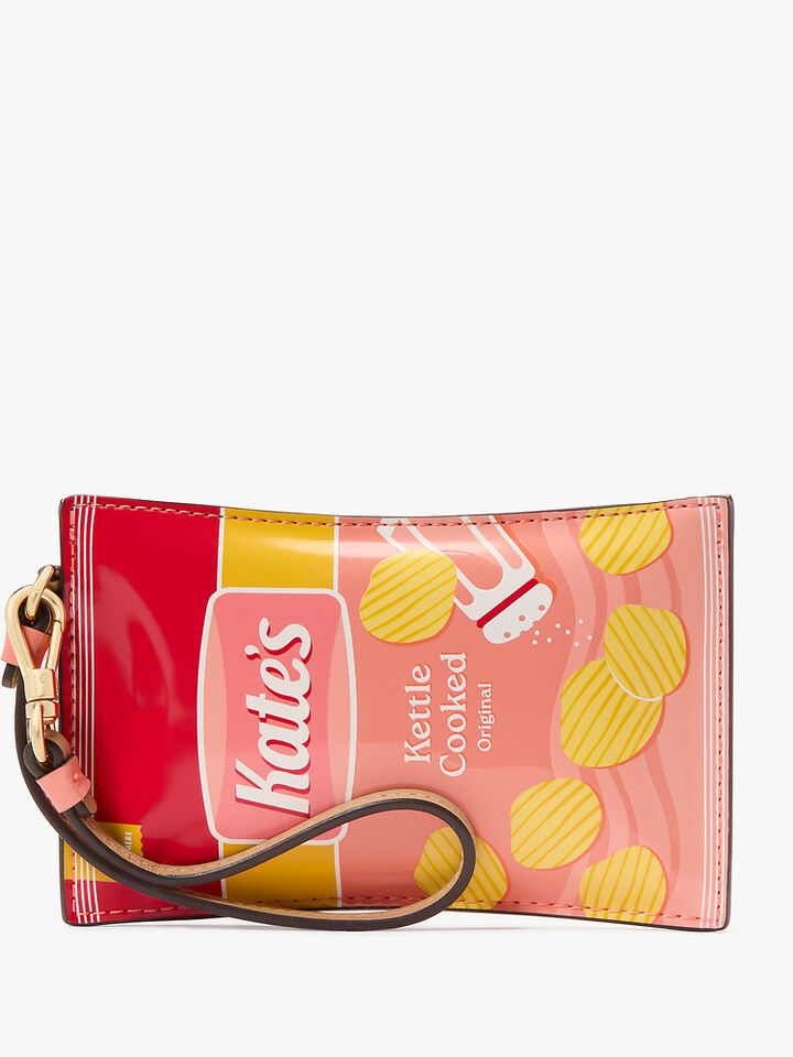 Snack Time Patent Card Case Wristlet