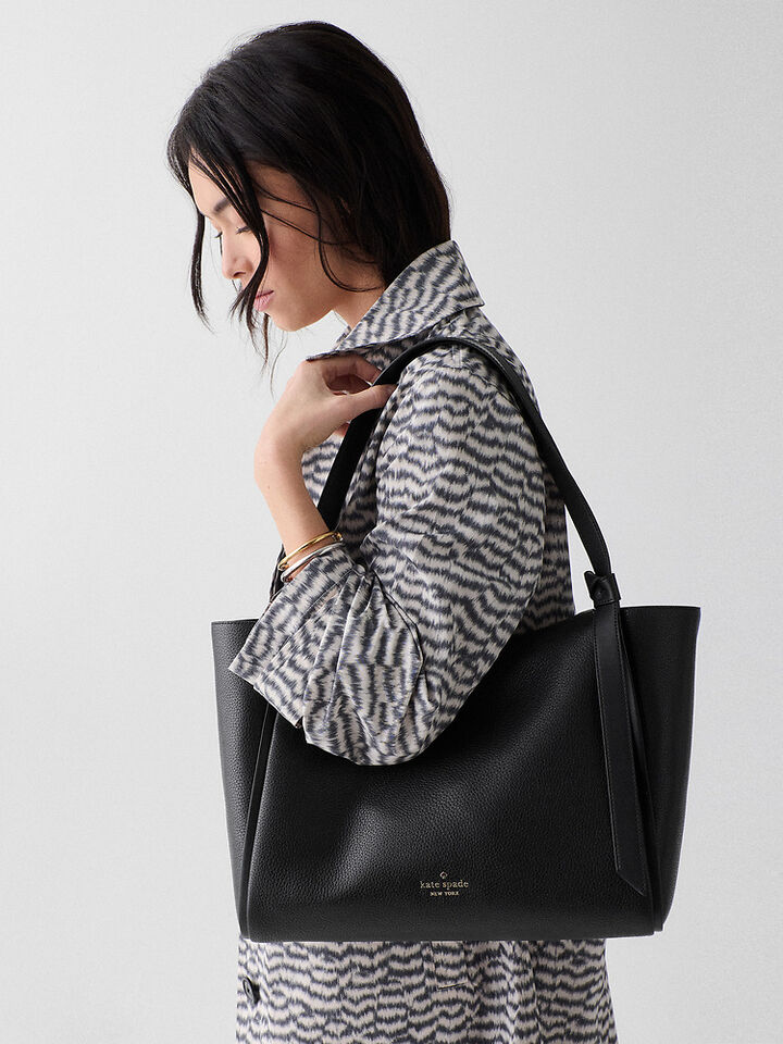 Knott Tote Bag, Black, hi-res image number 2