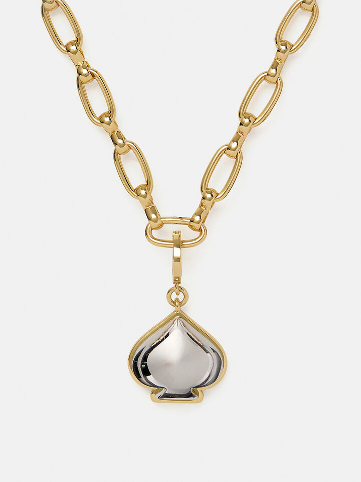 One In A Million Spade Charm, SILVER GOLD, hi-res image number 3