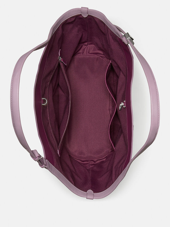 Deco Suede Tulip Tote, MARKET PURPLE, hi-res image number 4