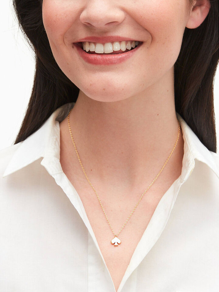 everyday spade enamel mini pendant