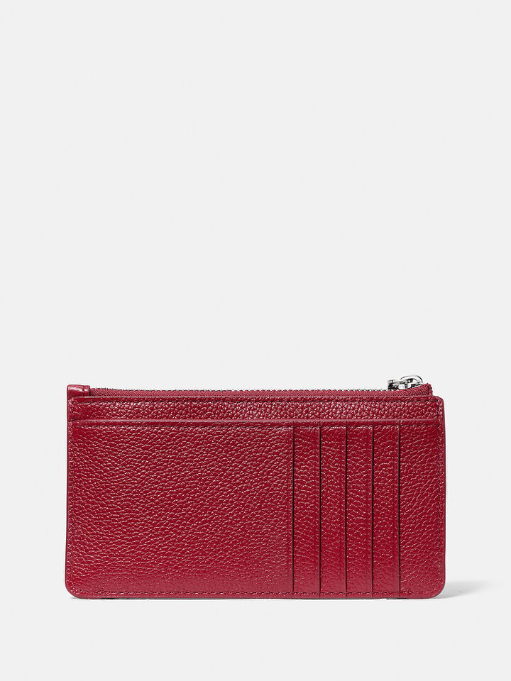 Loop East West Zip Card Case, Red Jam, hi-res image number 4