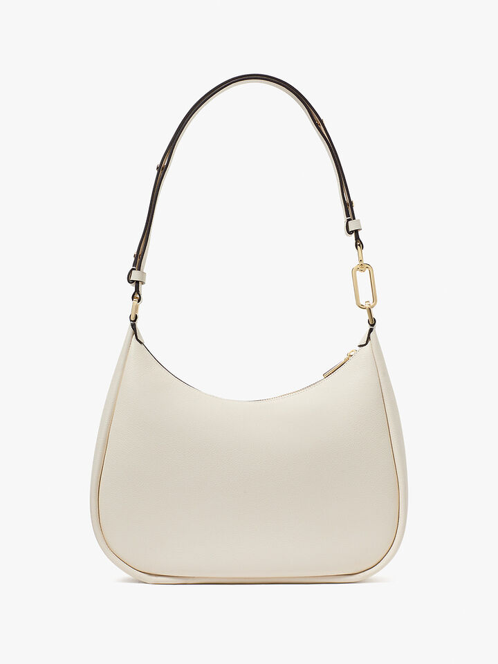 Kayla Pebbled Leather Chain Link Convertible Crossbody, MERINGUE, hi-res image number 5