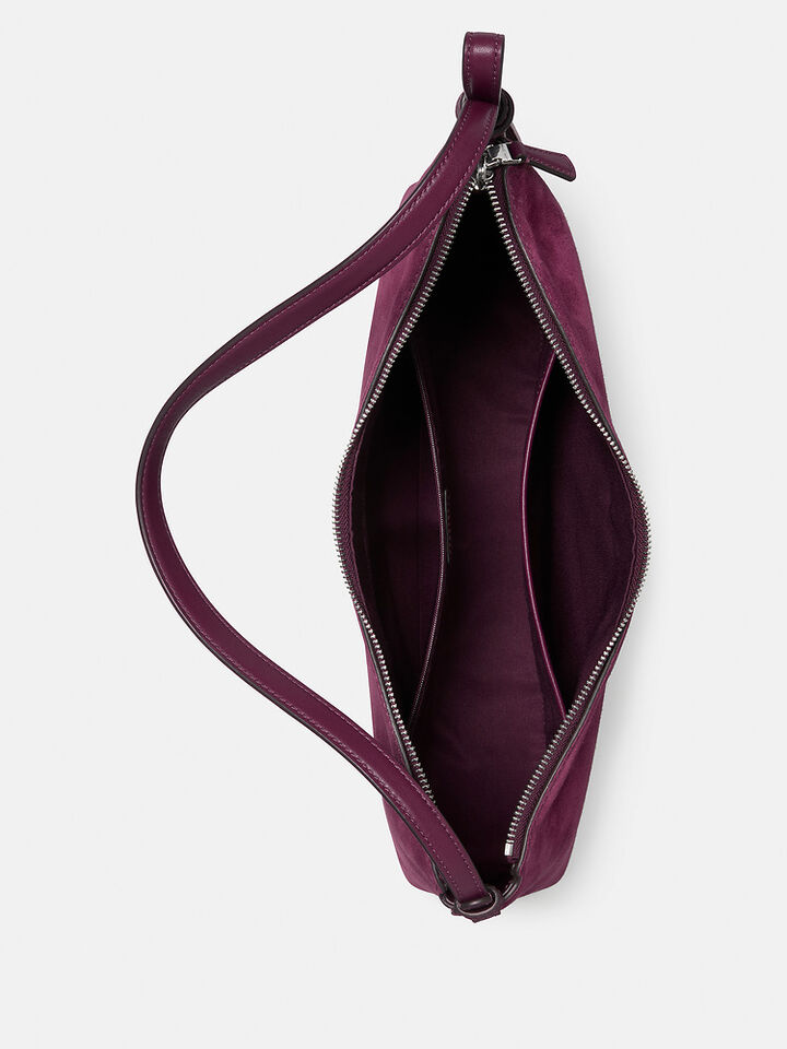 Loop Suede Large Shoulder Bag, PURPLE AGATE, hi-res image number 4