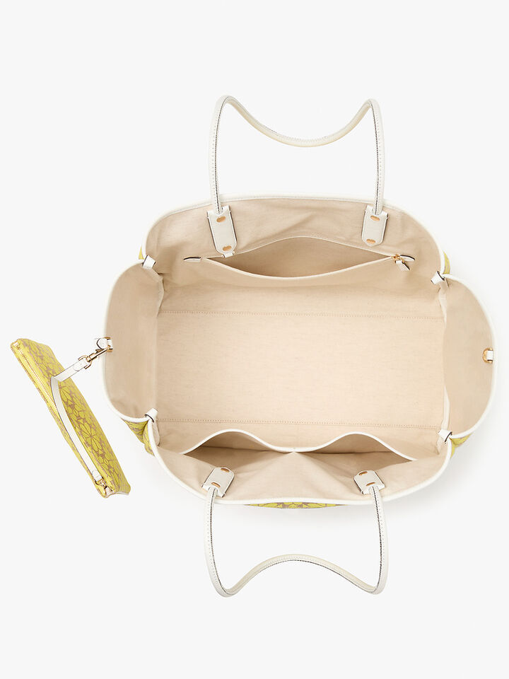 Spade Flower Jacquard Large Everything Tote, Pale Gold, hi-res image number 4