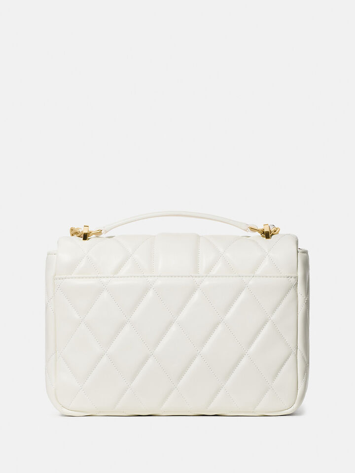Carey Quilted Small Flap Crossbody, MERINGUE, hi-res image number 5