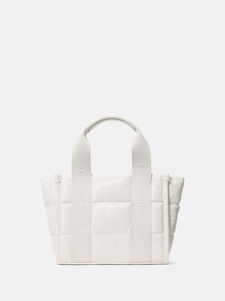 Kip Puffy Mini Tote, OPTIC WHITE, hi-res image number 1