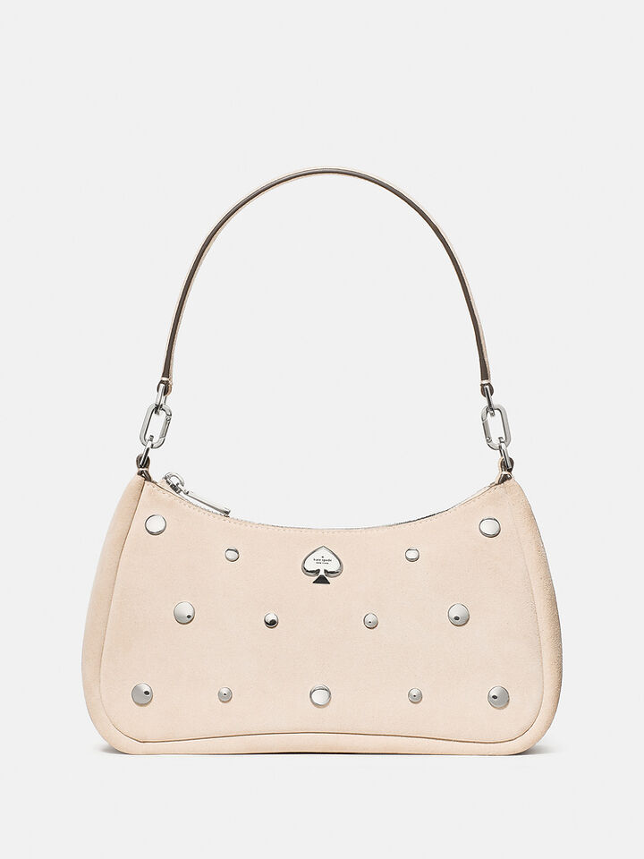 Kayla Suede Studs Small Convertible Shoulder Bag