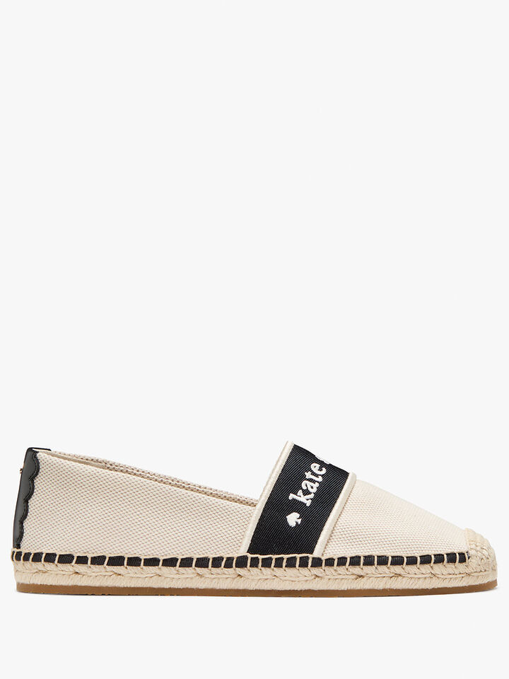 Piper Webbing Espadrille Flat, BLACK, hi-res image number 1