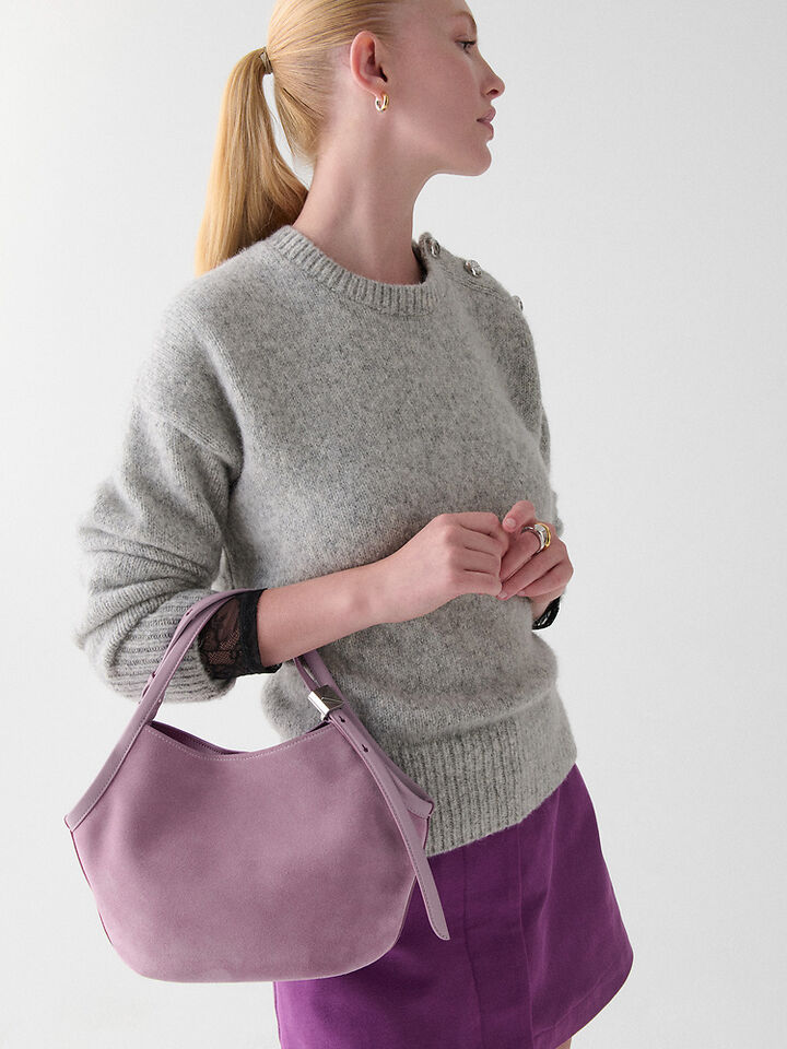 Deco Suede Small Tulip Tote Bag