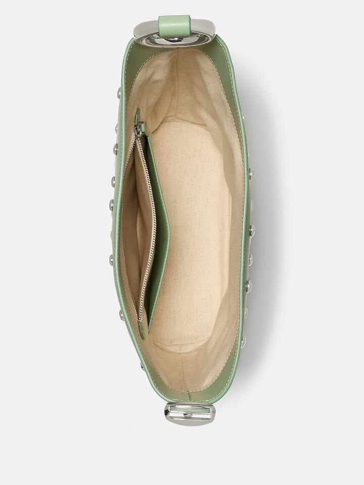 Halo Studded Bucket Bag, CRISP SAGE, hi-res image number 4