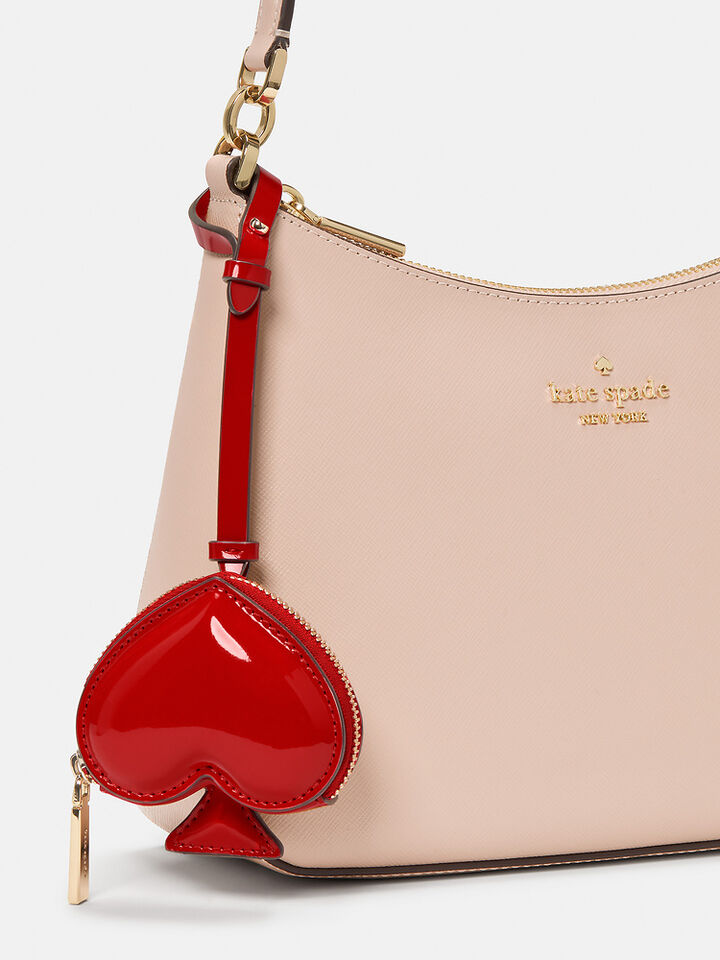 Spade 3D Bag Charm, BIGHT RED, hi-res image number 3