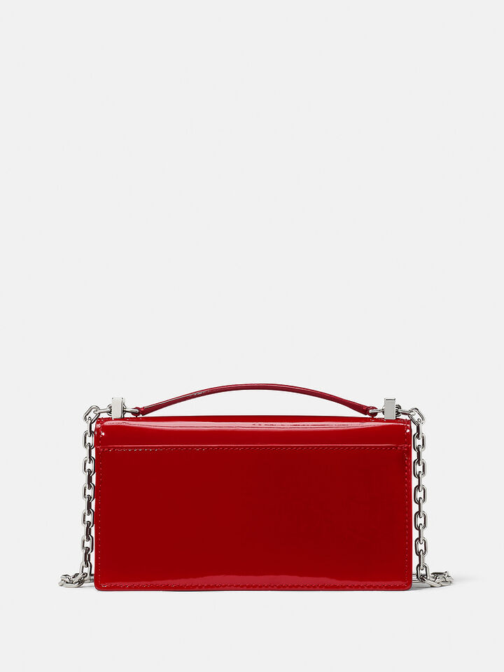 Deco Patent Mini Crossbody, Dark Scarlet, hi-res image number 5