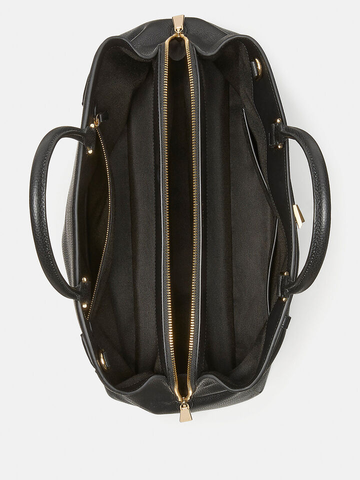 Deco Work Tote, BLACK, hi-res image number 4