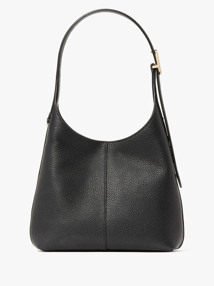 454 Pebbled Leather Small Shoulder Bag, BLACK, hi-res image number 3