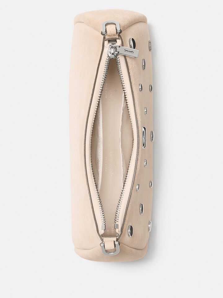 Kayla Suede Studs Small Convertible Shoulder Bag, MILK GLASS, hi-res image number 4