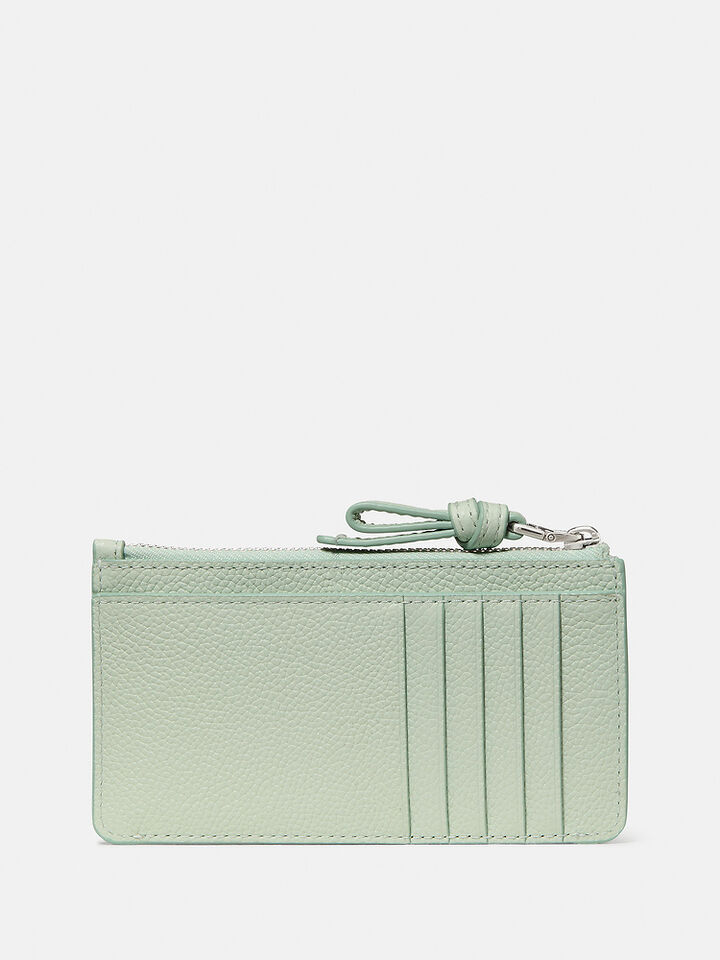 Loop East West Zip Card Case, Mint Frosting, hi-res image number 4