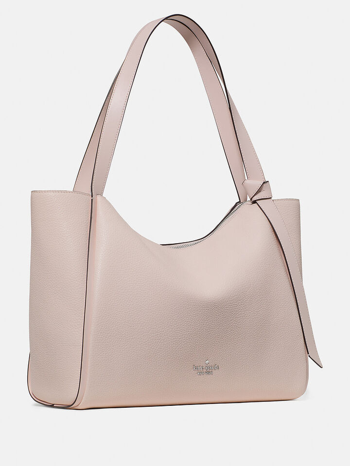 Knott Tote Bag, Milk Glass, hi-res image number 3