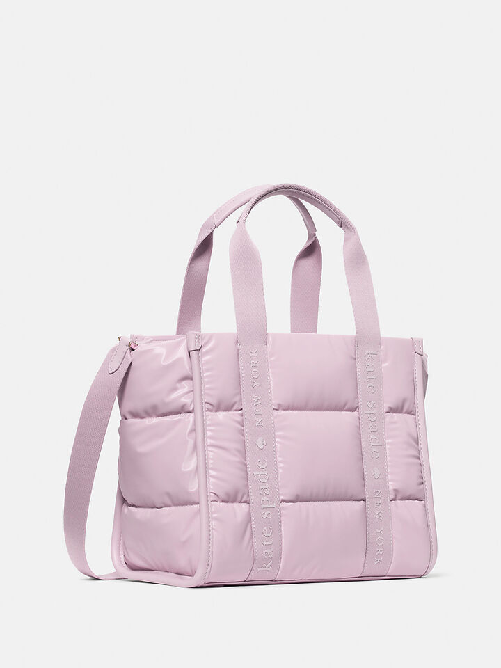 Kip Puffy Small Tote, LAVENDER SMOKE, hi-res image number 3