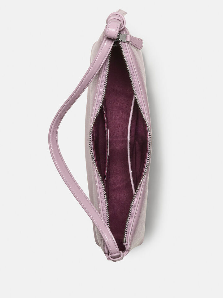 Loop Glazed Leather Shoulder Bag, MARKET PURPLE, hi-res image number 4