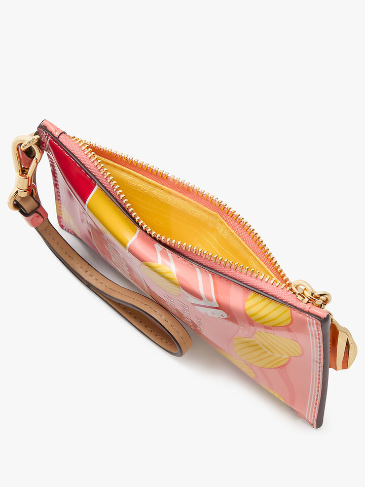Snack Time Patent Card Case Wristlet