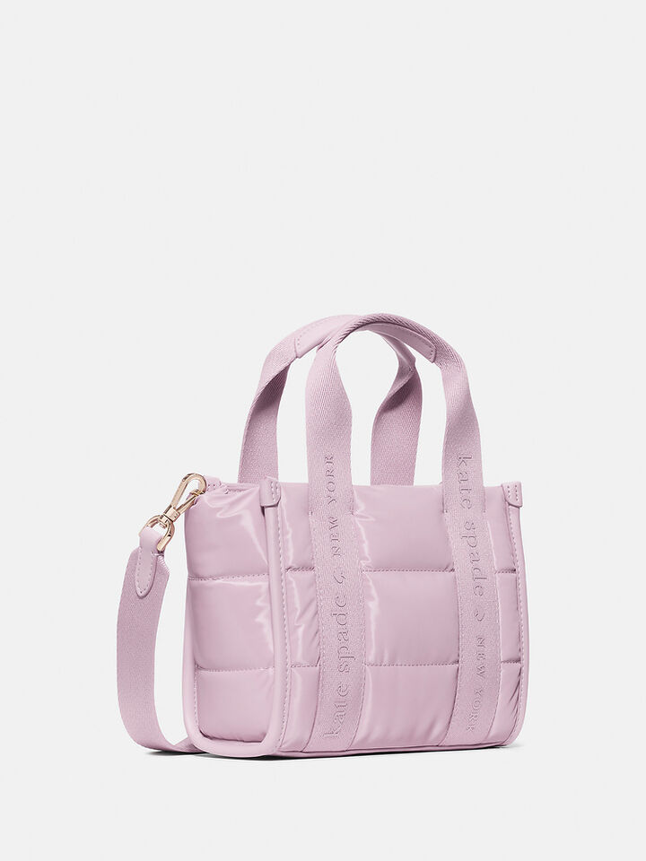 Kip Puffy Mini Tote, LAVENDER SMOKE, hi-res image number 3