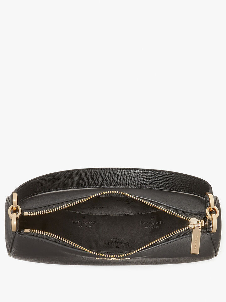 Madison Saffiano Leather Convertible Shoulder Bag, BLACK, hi-res image number 4