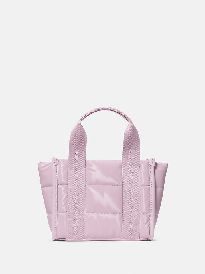 Kip Puffy Mini Tote, LAVENDER SMOKE, hi-res image number 1