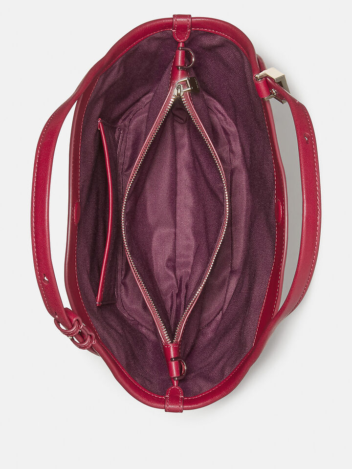 Deco Small Tulip Tote Bag, RED JAM, hi-res image number 4