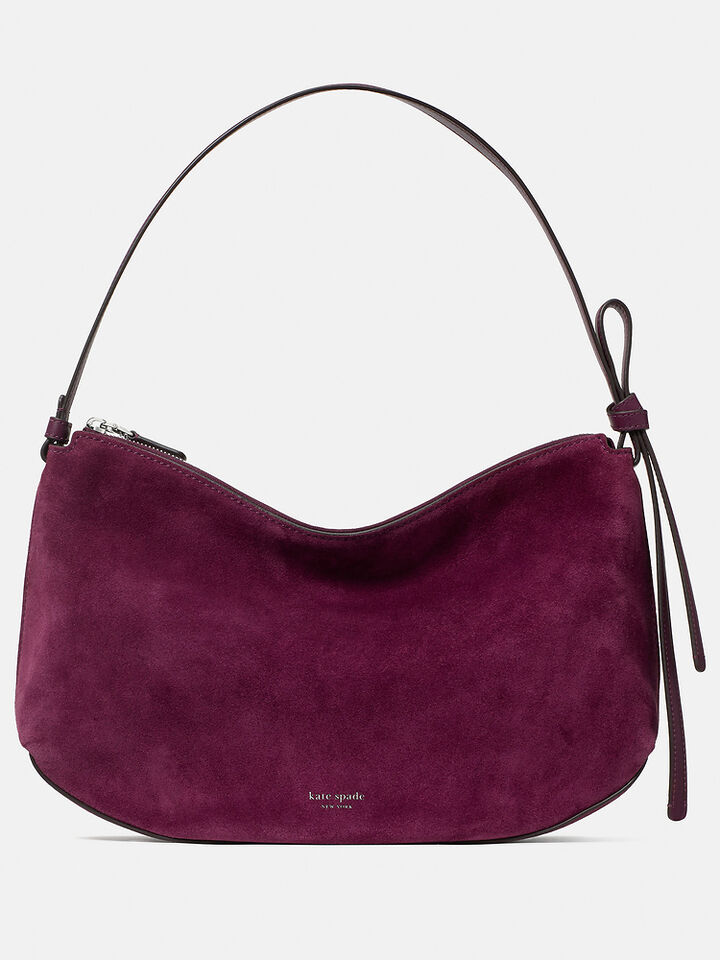 Loop Suede Large Shoulder Bag