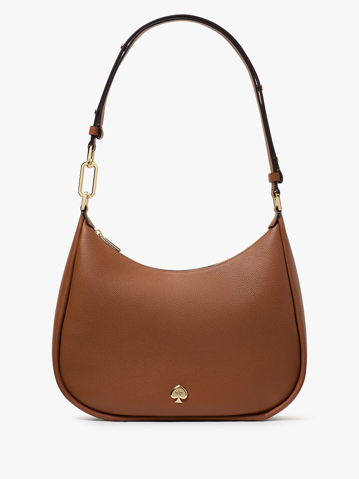 Kayla Pebbled Leather Chain Link Convertible Crossbody