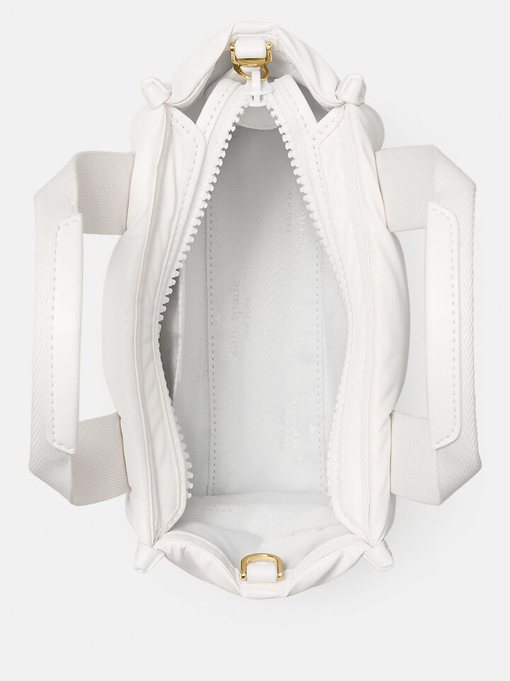 Kip Puffy Mini Tote, OPTIC WHITE, hi-res image number 4