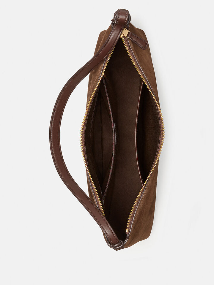 Loop Suede Large Shoulder Bag, HOT FUDGE MULTI, hi-res image number 4