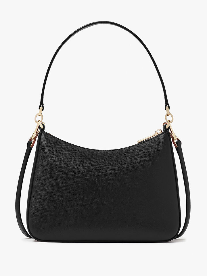 Madison Saffiano Leather Convertible Shoulder Bag, BLACK, hi-res image number 5