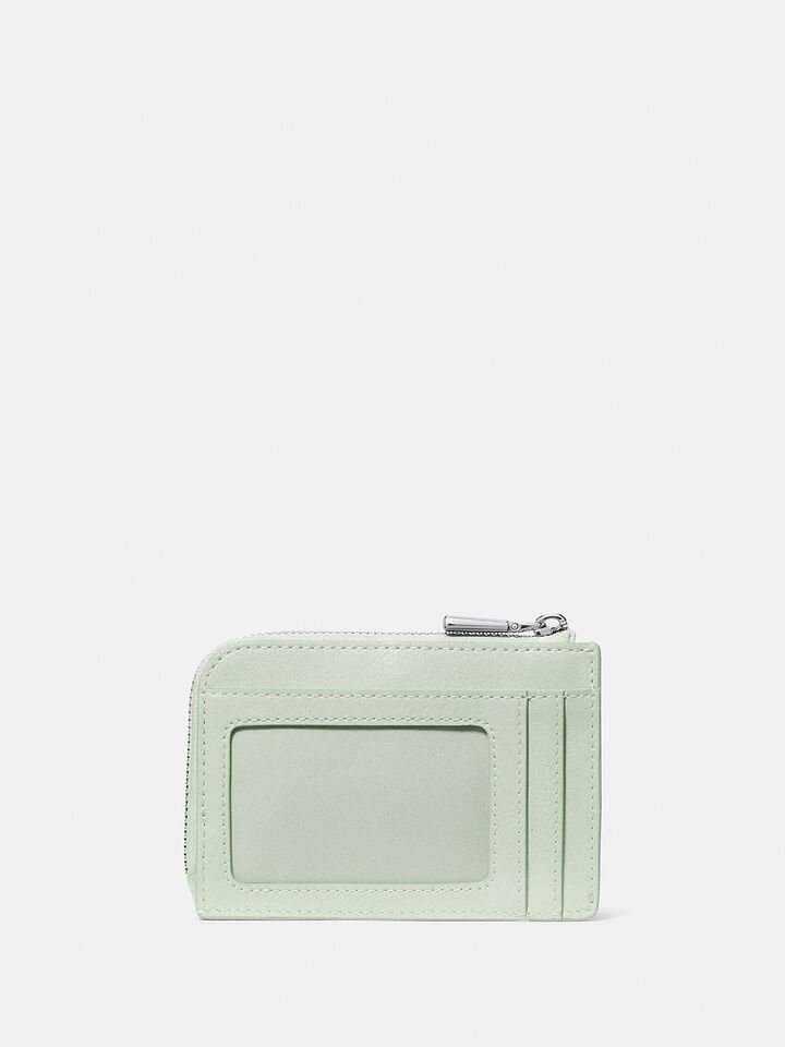 Patent Mini Zip Card Case, Mint Frosting, hi-res image number 4